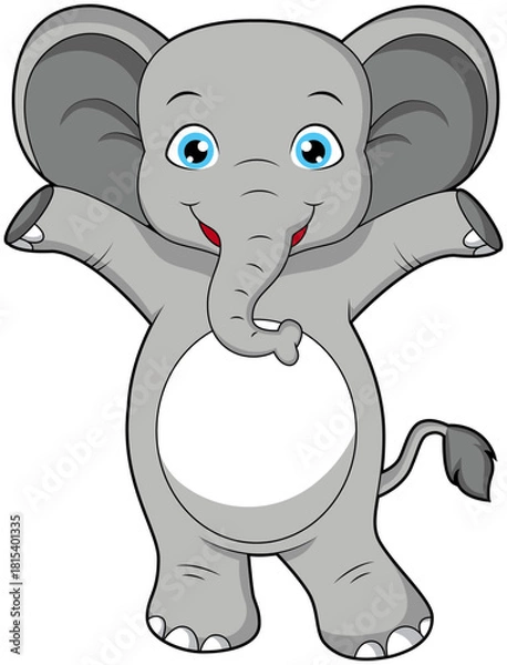 Obraz Cute welcoming elephant