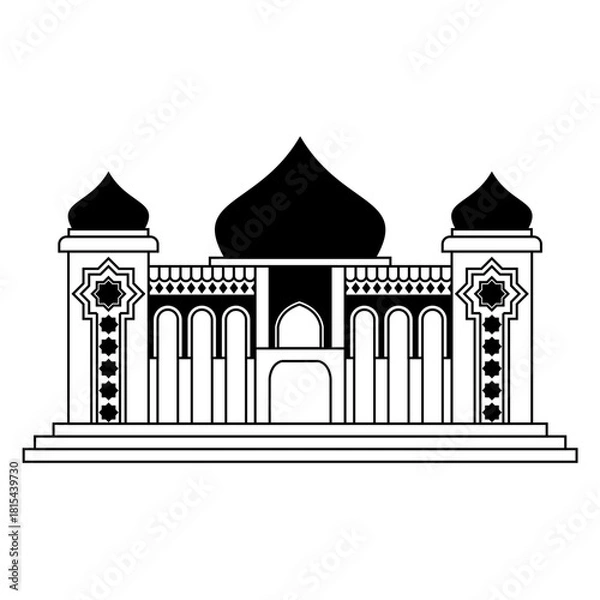 Obraz mosque design icon vector illustration