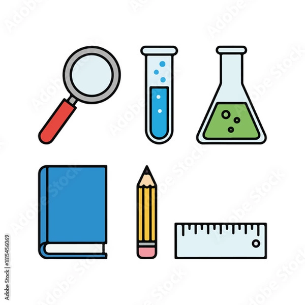 Fototapeta science lab equipments