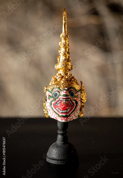 Obraz Thai Khon mask dancer statue from Thailand