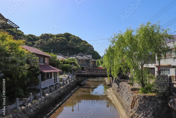 Fototapeta ペリーロード周辺の街並み（静岡県下田市）
