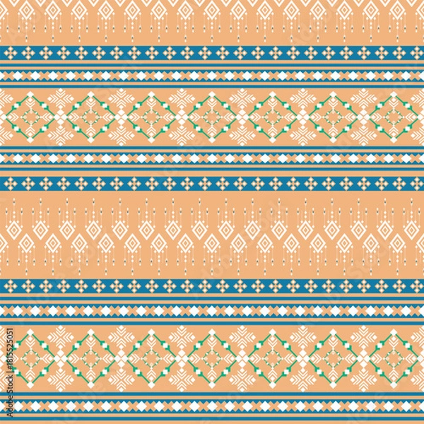 Obraz Ethnic Geometric Striped Textile Design