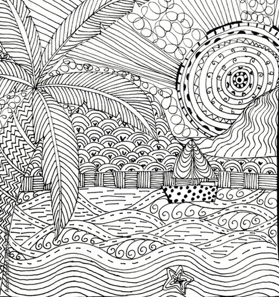 Obraz Vector sea scape 