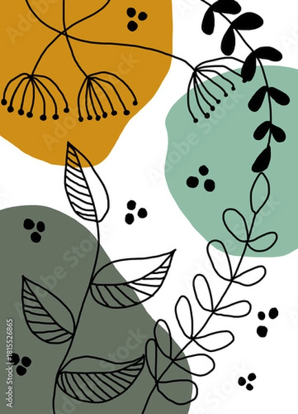 Obraz seamless pattern with plants 