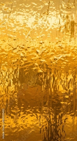 Fototapeta Opulent shimmering gold background with undulating textures and subtle gradients