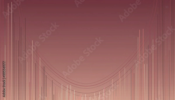 Obraz abstract background with red lines