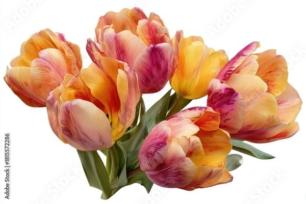 Fototapeta Close-up of a bouquet of tulips