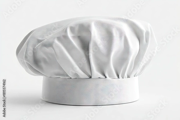 Fototapeta White chef's hat, studio shot (3)