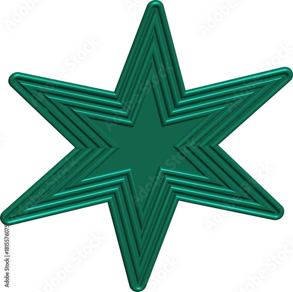 Obraz 크리스마스 입체 별모양 오너먼트