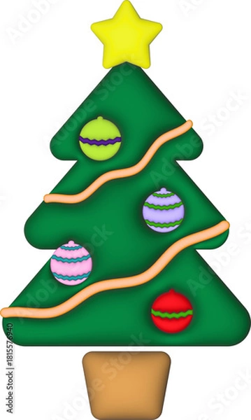 Obraz 크리스마스 트리 입체