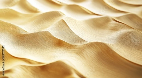 Fototapeta Light gold, wavy, textured surface