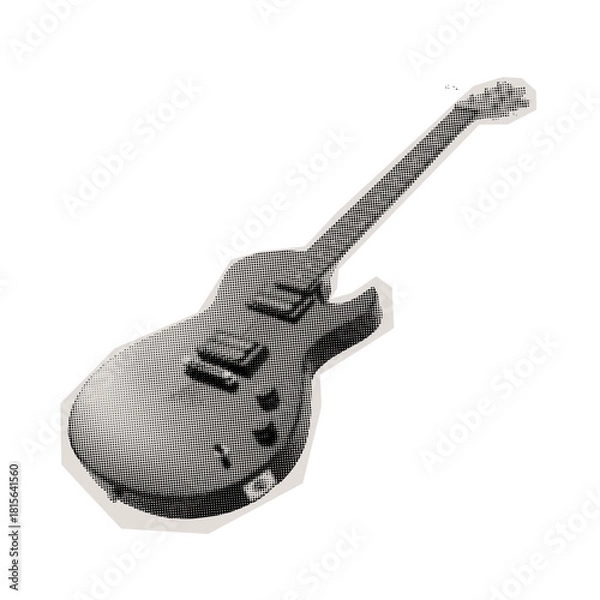 Obraz electric guitar halftone