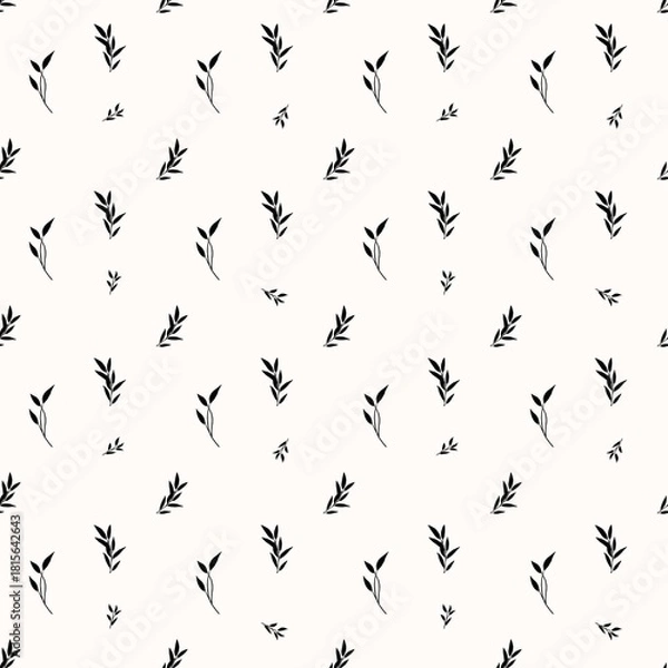 Obraz Leaves seamless pattern on background.