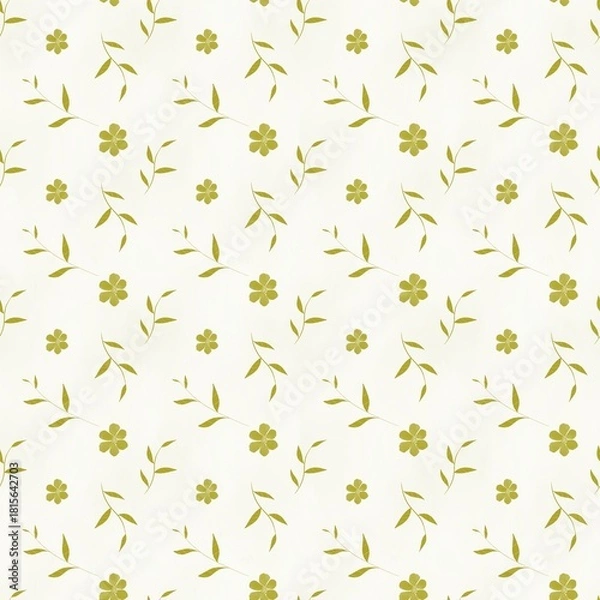 Obraz Seamless flowers art on pattern for background and backdrop.