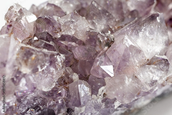 Obraz Amethyst crystal geode close up abstract background