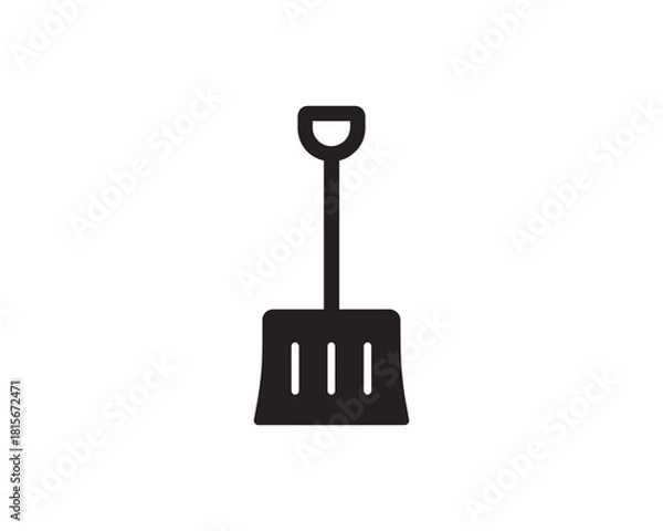 Fototapeta Snow shovel icon vector design illustration