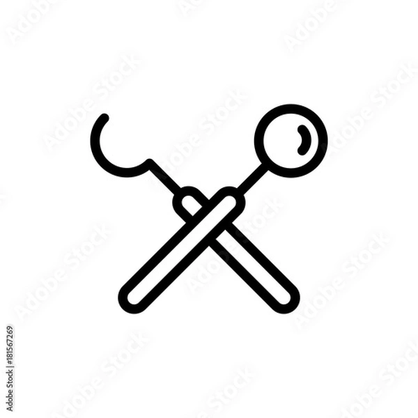 Fototapeta Teeth tool icon