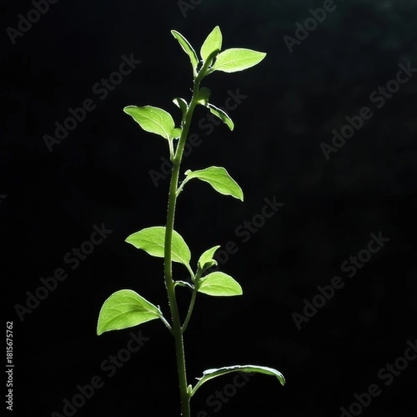 Fototapeta Renewing life a young plant's journey in nature close-up photography lush environment natural growth