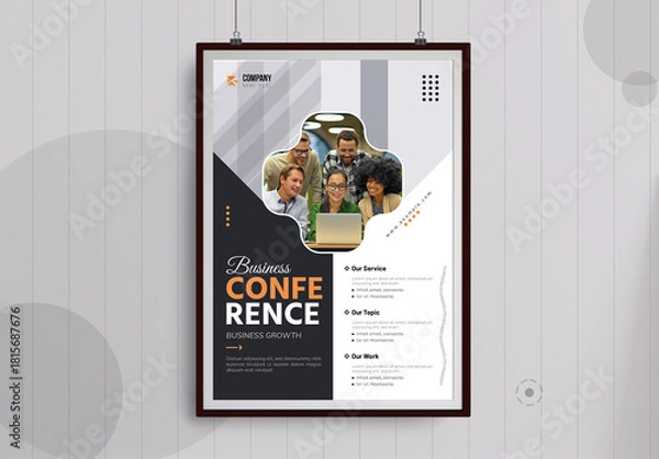 Obraz Business Conference Poster Template