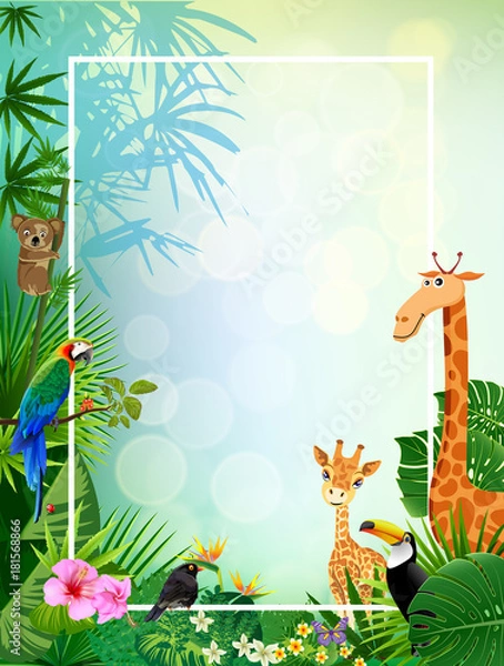 Obraz animal vectors summer backgrounds