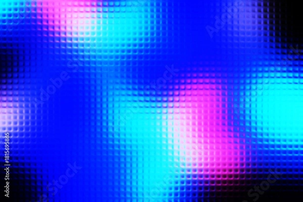 Fototapeta Colourful abstract background with a rippled glass effect,gradient multicolored. Grainy Vector Glass blurry pastel-colored neon. For projects such as covers, backgrounds
