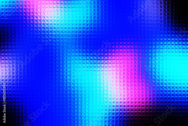 Fototapeta Colourful abstract background with a rippled glass effect,gradient multicolored. Grainy Vector Glass blurry pastel-colored neon. For projects such as covers, backgrounds
