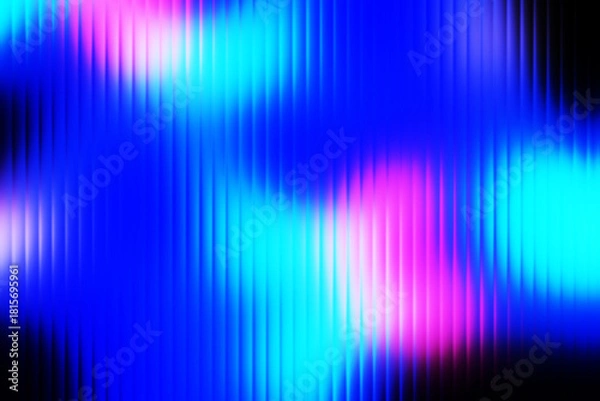 Fototapeta Colourful abstract background with a rippled glass effect,gradient multicolored. Grainy Vector Glass blurry pastel-colored neon. For projects such as covers, backgrounds
