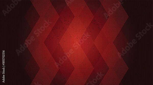 Obraz Red Neon Technology Background,Digital and electronic Concept design,Vector illustration.