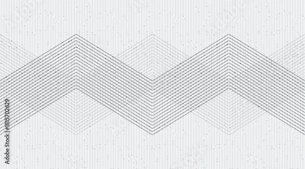 Obraz Black and White electronic Technology Background,comic and Motion concept design,vector.