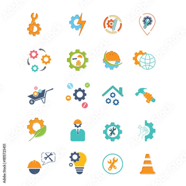 Obraz construction mechanics and engineering  icon