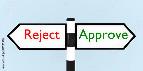 Fototapeta Approve or Reject concept