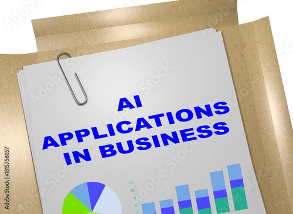 Fototapeta  AI Applications in Business concept