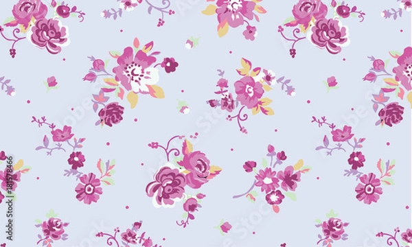 Fototapeta seamless floral pattern