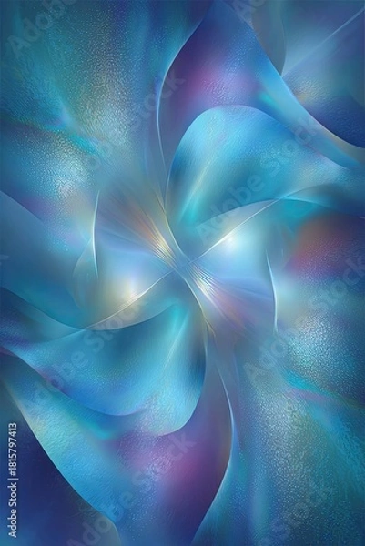 Obraz Abstract Swirling Blue Design