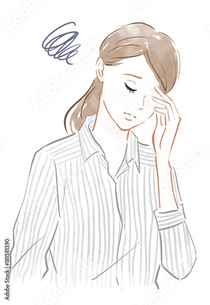 Fototapeta 頭痛・ストレスのイメージ