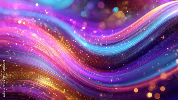 Obraz abstract background with glowing lights