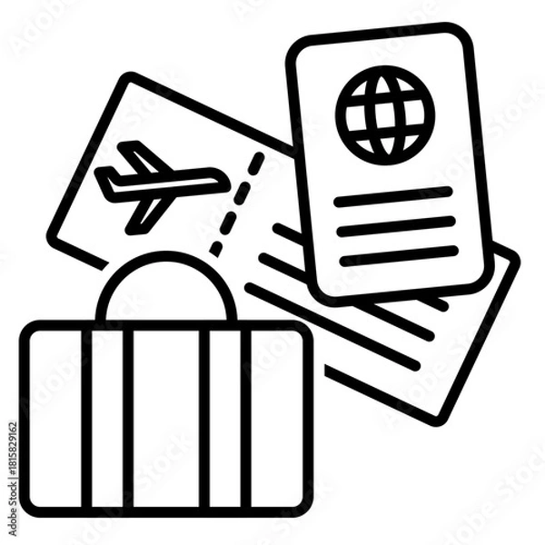 Obraz flight documents
