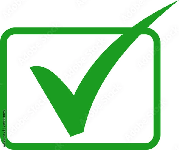 Fototapeta Checkmark in a box Vector