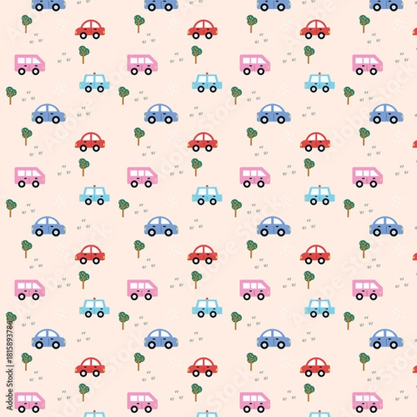 Obraz Seamless pattern background Kids Digital Design, Colorful Print Design. This design is suitable for scrapbooking, wallpaper, Vinyl stickers, stickers, Clothing printing, Printable decorations.	
