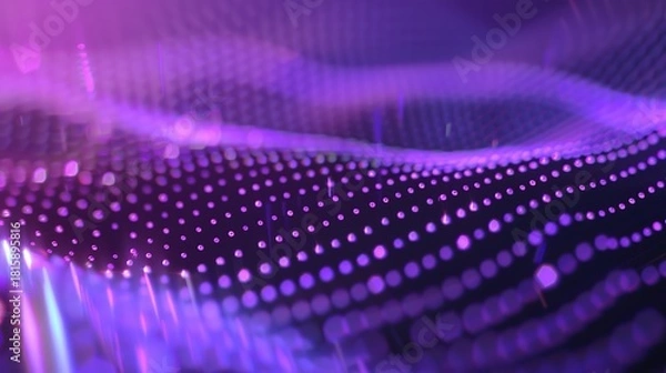 Obraz Purple_holographic_grid_tech_background
