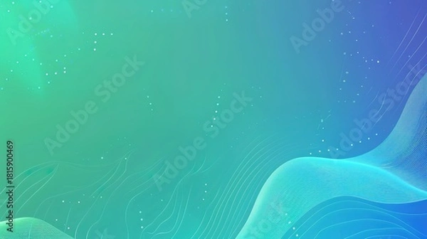 Obraz _Dreamy_blue-green_gradient_tech_background
