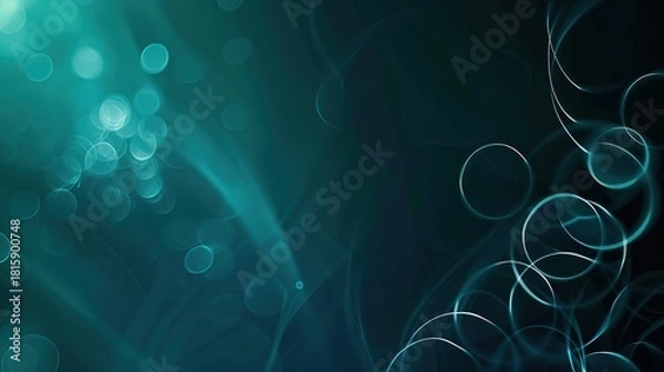 Obraz _Dreamy_blue-green_gradient_tech_background