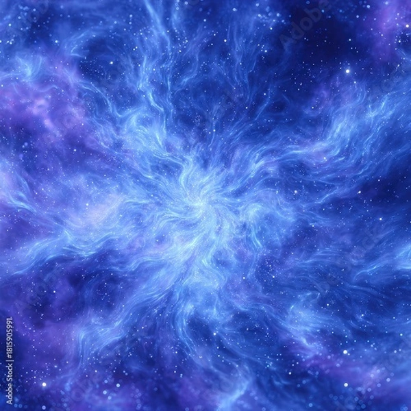 Fototapeta Abstract Colorful Cosmic Spiral Nebula