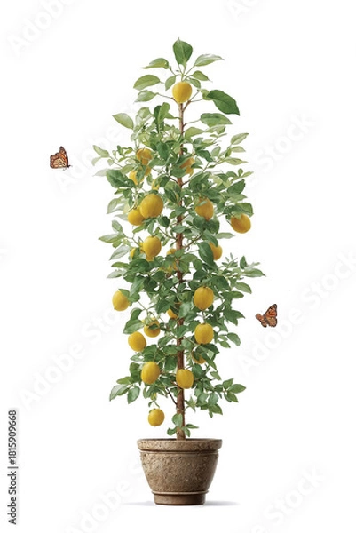 Fototapeta Lemon houseplant