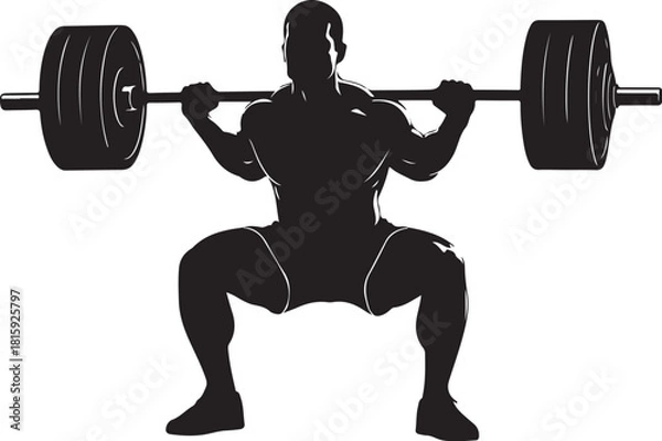 Obraz Gym Workout Silhouettes Bundle 