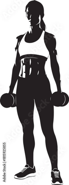 Obraz Gym Workout Silhouettes Bundle 