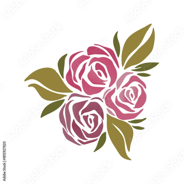 Obraz rose illustration.