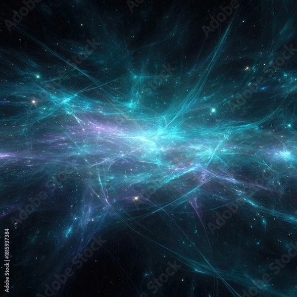 Fototapeta Abstract Colorful Cosmic Nebula