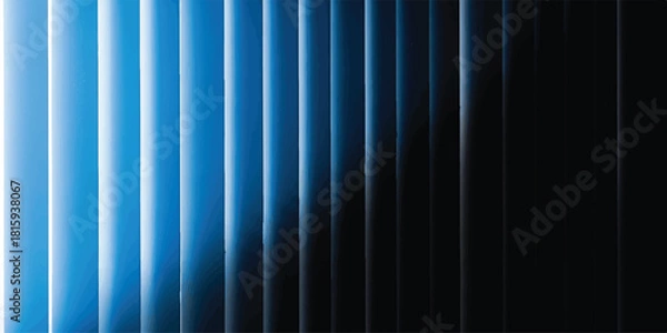 Fototapeta Abstract blue gradient background vertical lines transition from light to dark creating a modern and dynamic backdrop