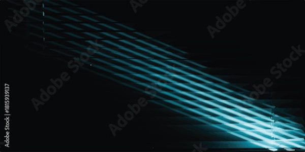 Fototapeta Abstract blue light trails on a dark background dynamic and modern design element ideal for technology or futuristic concepts